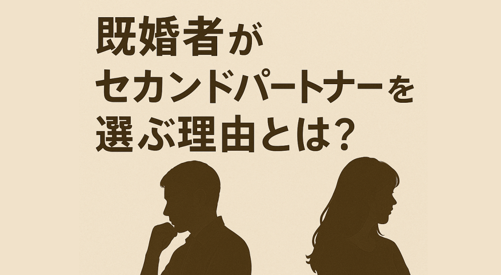 既婚者がセカンドパートナーを選ぶ理由とは？現代社会の実情を ...