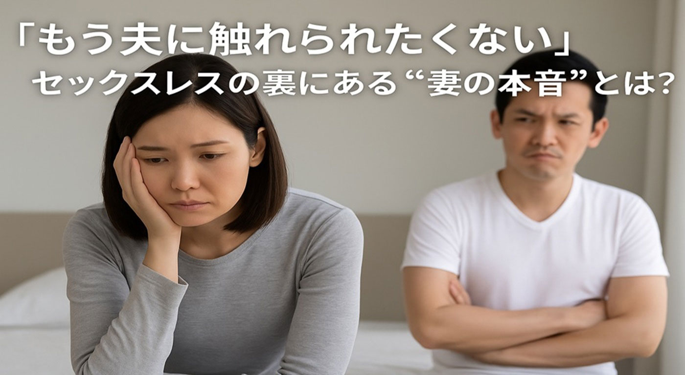 「もう夫に触れられたくない」——セックスレスの裏にある“妻の本音”とは？