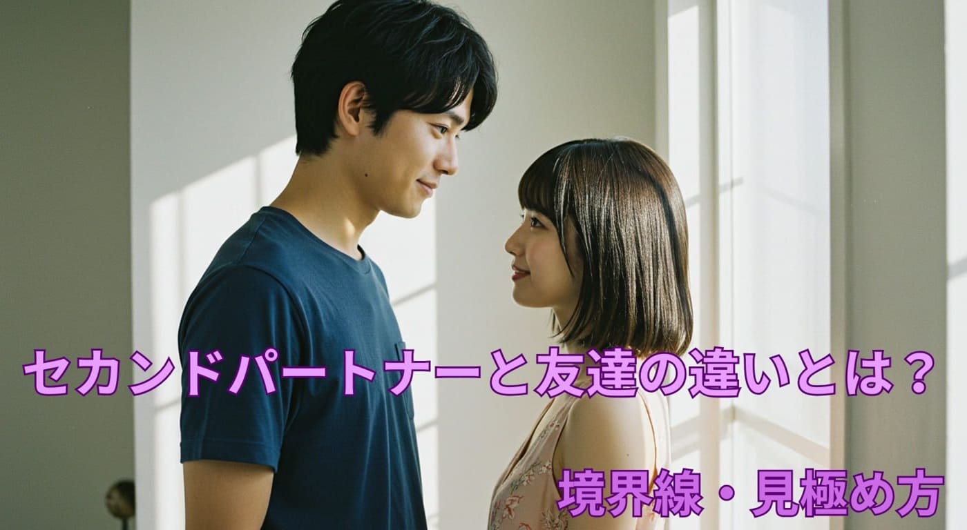 セカンドパートナーと友達の違いとは？境界線・見極め方・注意点を徹底解説