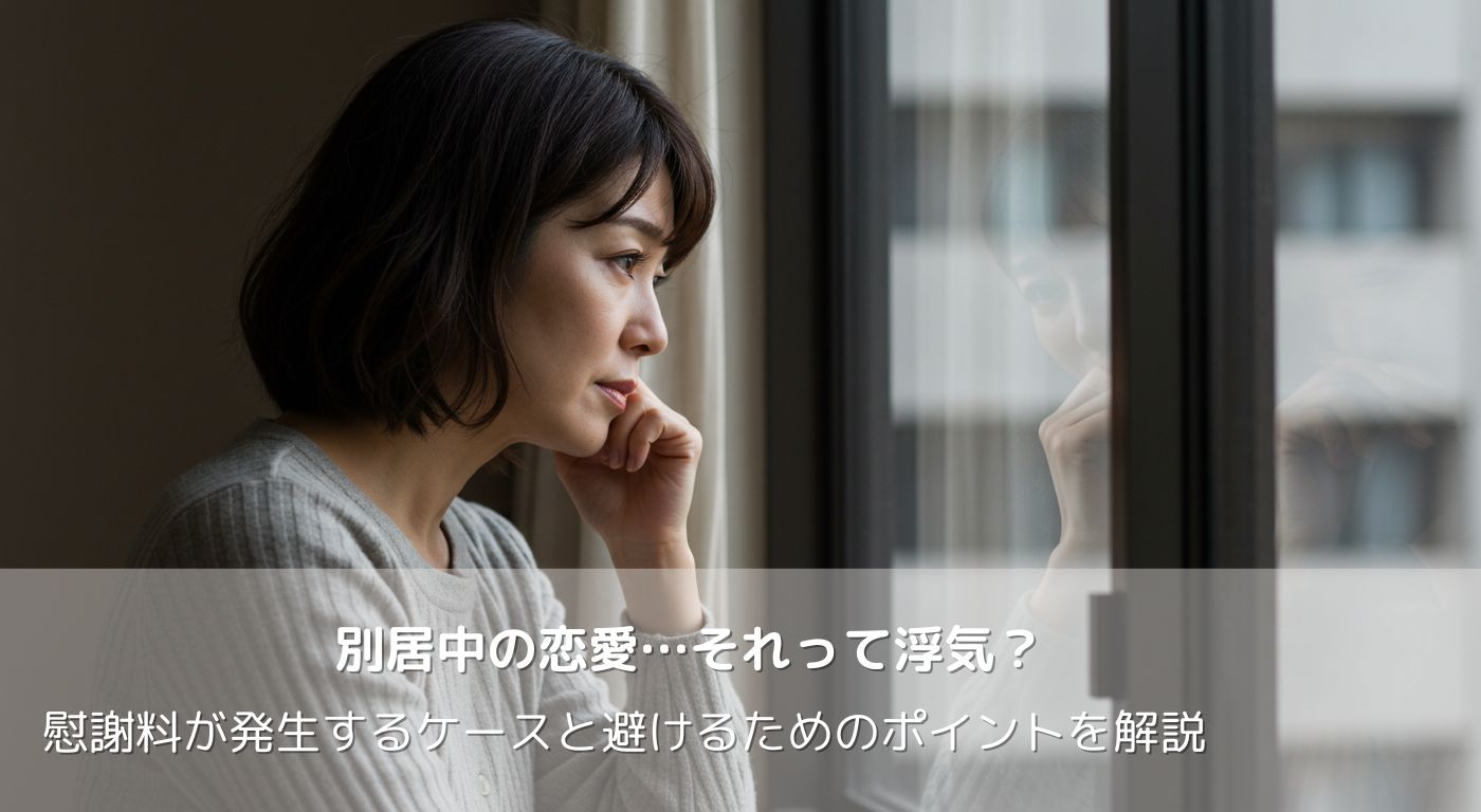 別居中の恋愛は浮気になる？慰謝料請求されるケース