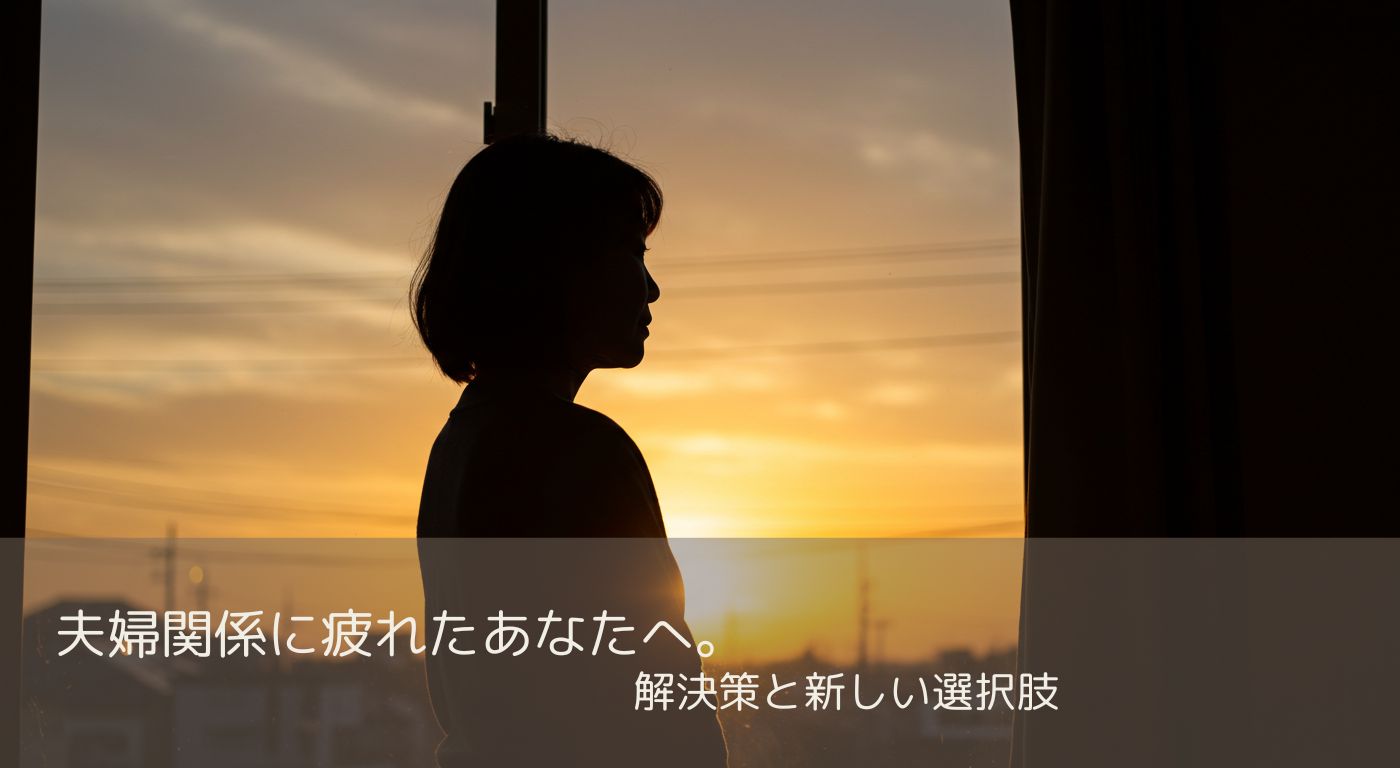 夫婦関係が辛い時に。心が楽になる方法と新しい道