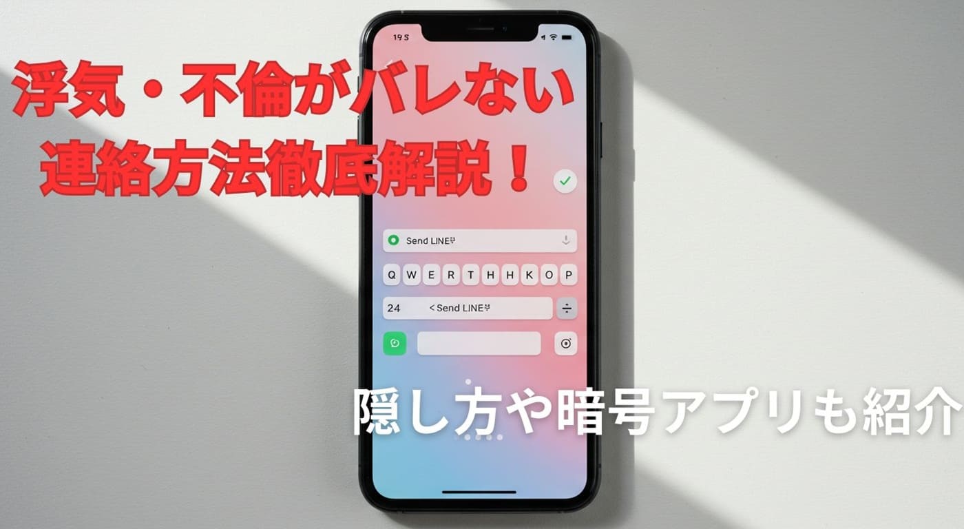 浮気・不倫がバレない連絡方法徹底解説！隠し方や暗号アプリも紹介