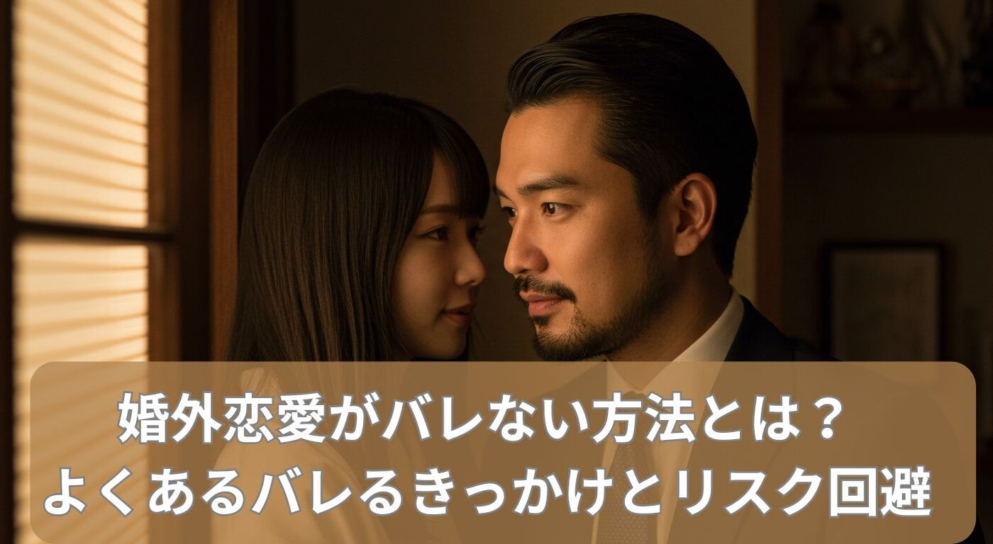 婚外恋愛がバレない方法とは？よくあるバレるきっかけとリスク回避