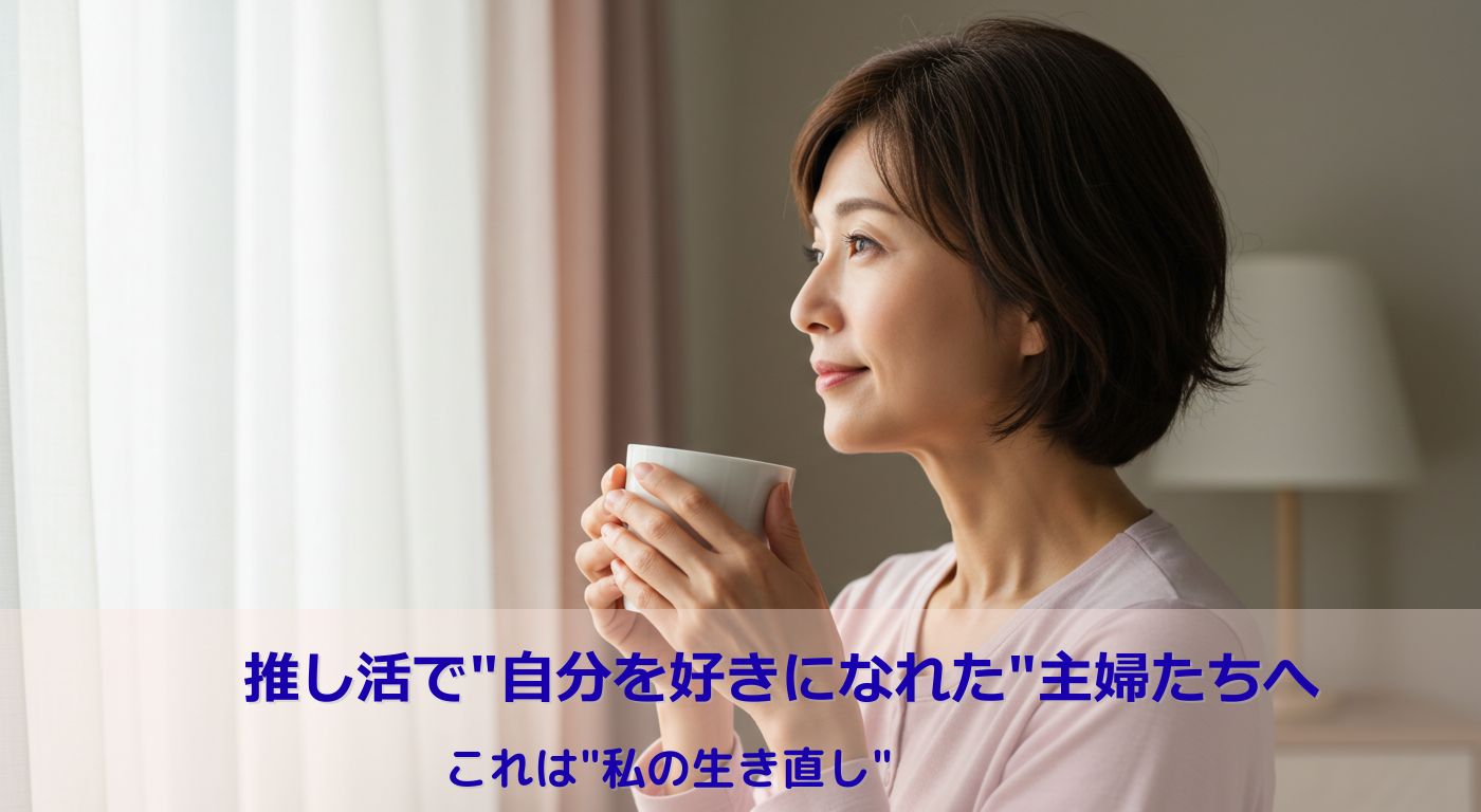 推し活で”自分を好きになれた”主婦たちへ──これは”私の生き直し”