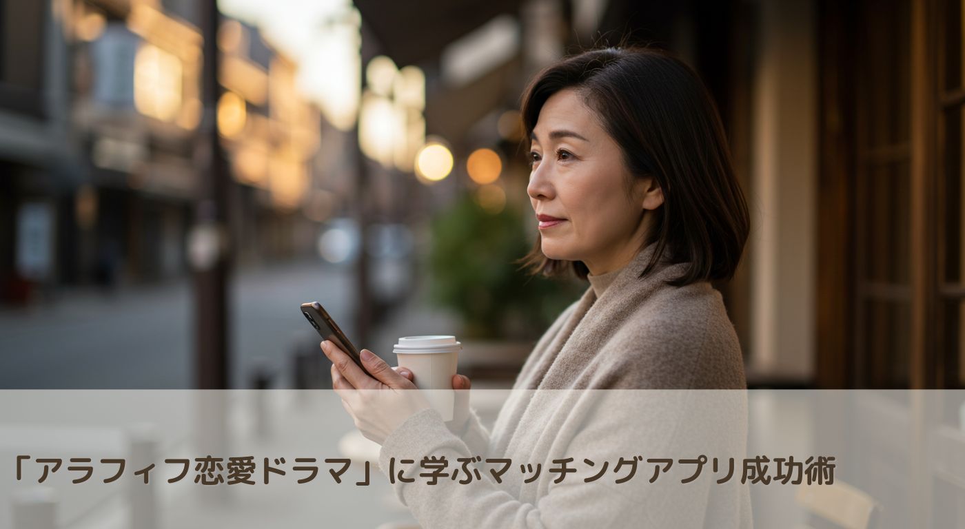 「アラフィフ恋愛ドラマ」に学ぶマッチングアプリ成功術