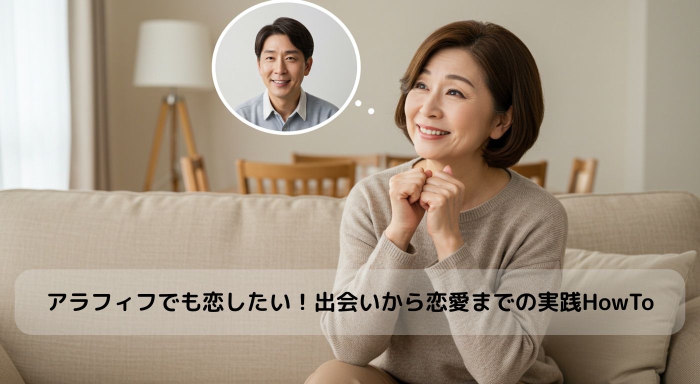 アラフィフでも恋したい！出会いから恋愛までの実践HowTo