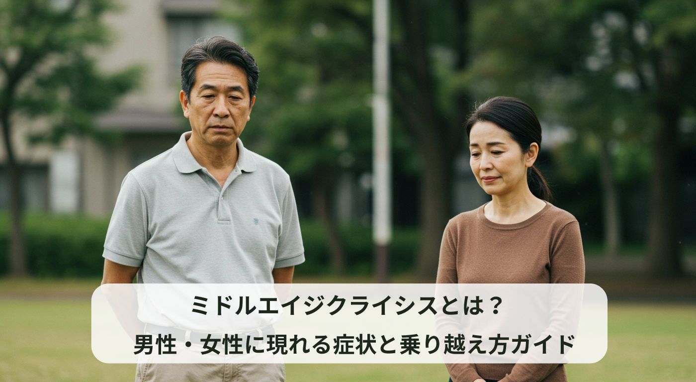 ミドルエイジクライシスとは？男性・女性に現れる症状と乗り越え方ガイド