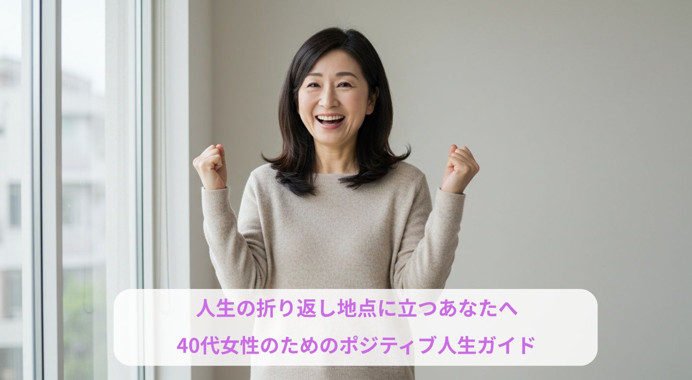 人生の折り返し地点に立つあなたへ ― 40代女性のためのポジティブ人生ガイド
