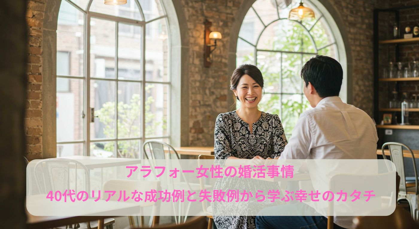 アラフォー女性の婚活事情｜40代のリアルな成功例と失敗例から学ぶ幸せのカタチ