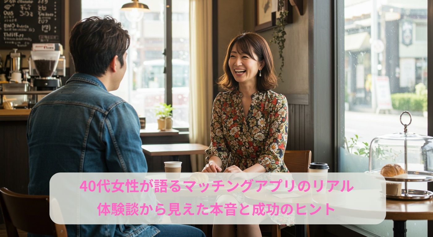 40代女性が語るマッチングアプリのリアル｜体験談から見えた本音と成功のヒント