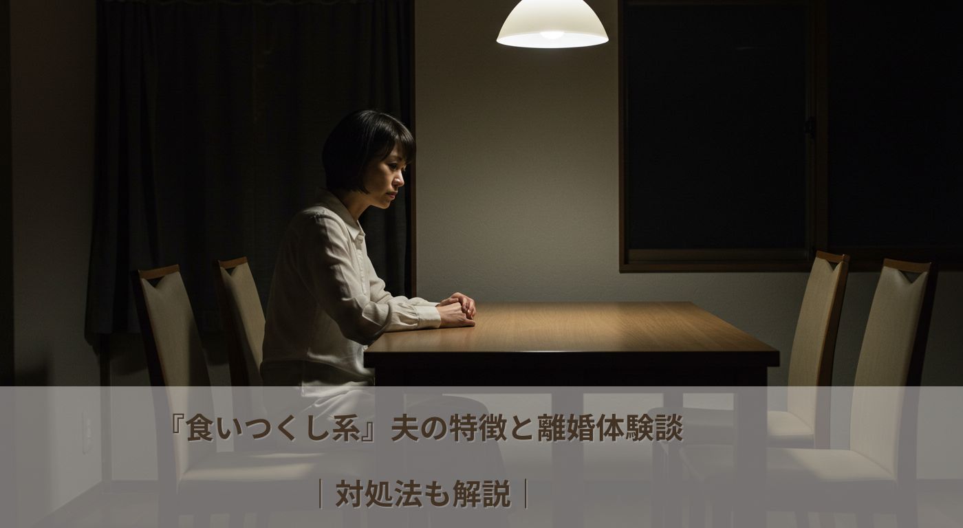 「食いつくし系」夫の特徴と離婚体験談｜対処法も解説