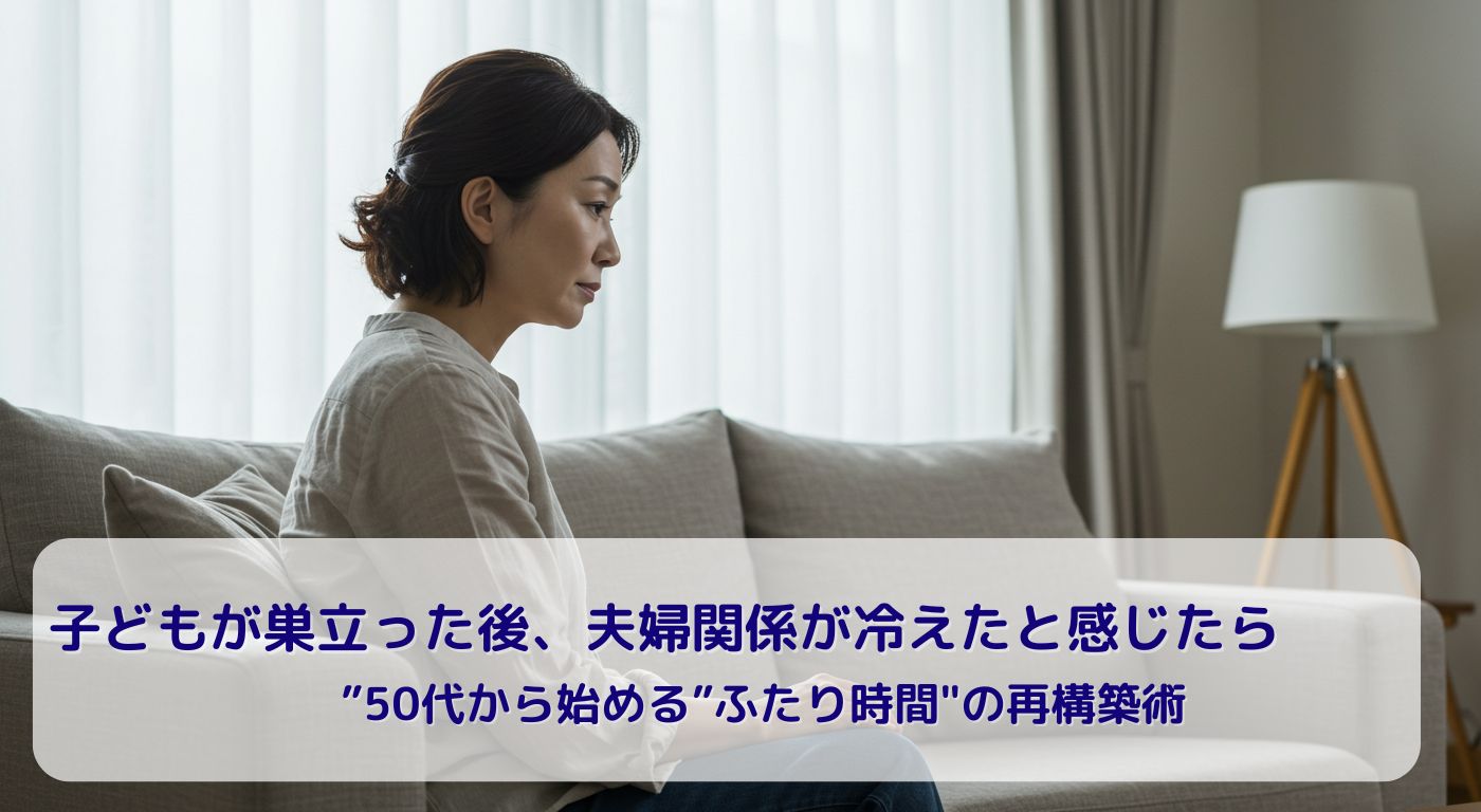 子どもが巣立った後、夫婦関係が冷えたと感じたら｜50代から始める”ふたり時間”の再構築術