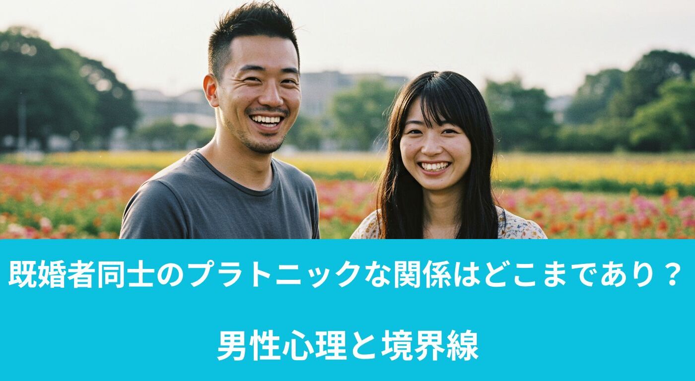 既婚者同士のプラトニックな関係はどこまであり？男性心理と境界線