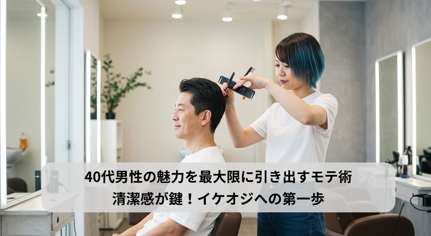 40代男性の魅力を最大限に引き出すモテ術｜清潔感が鍵！イケオジへの第一歩