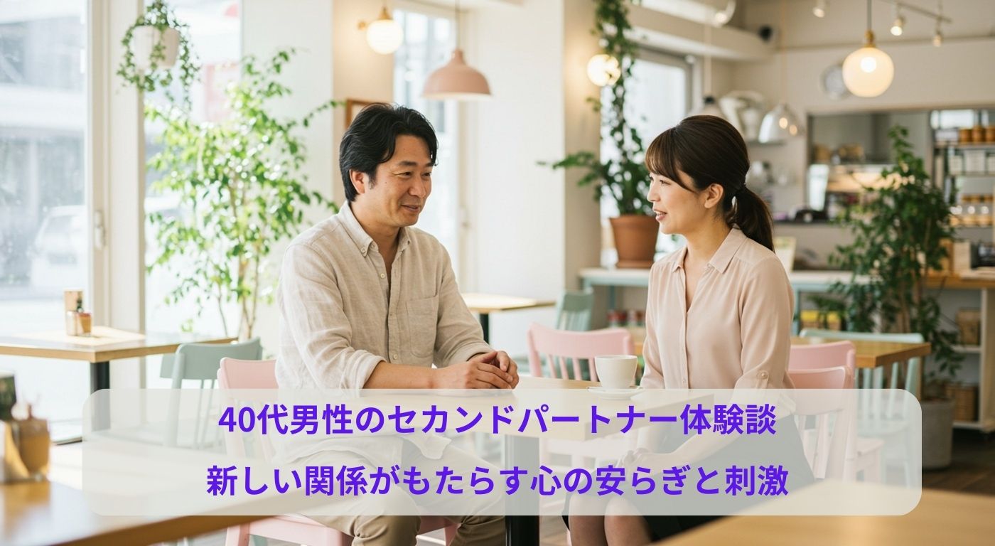 40代男性のセカンドパートナー体験談｜新しい関係がもたらす心の安らぎと刺激