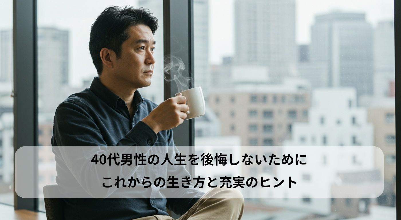 40代男性の人生を後悔しないために｜これからの生き方と充実のヒント