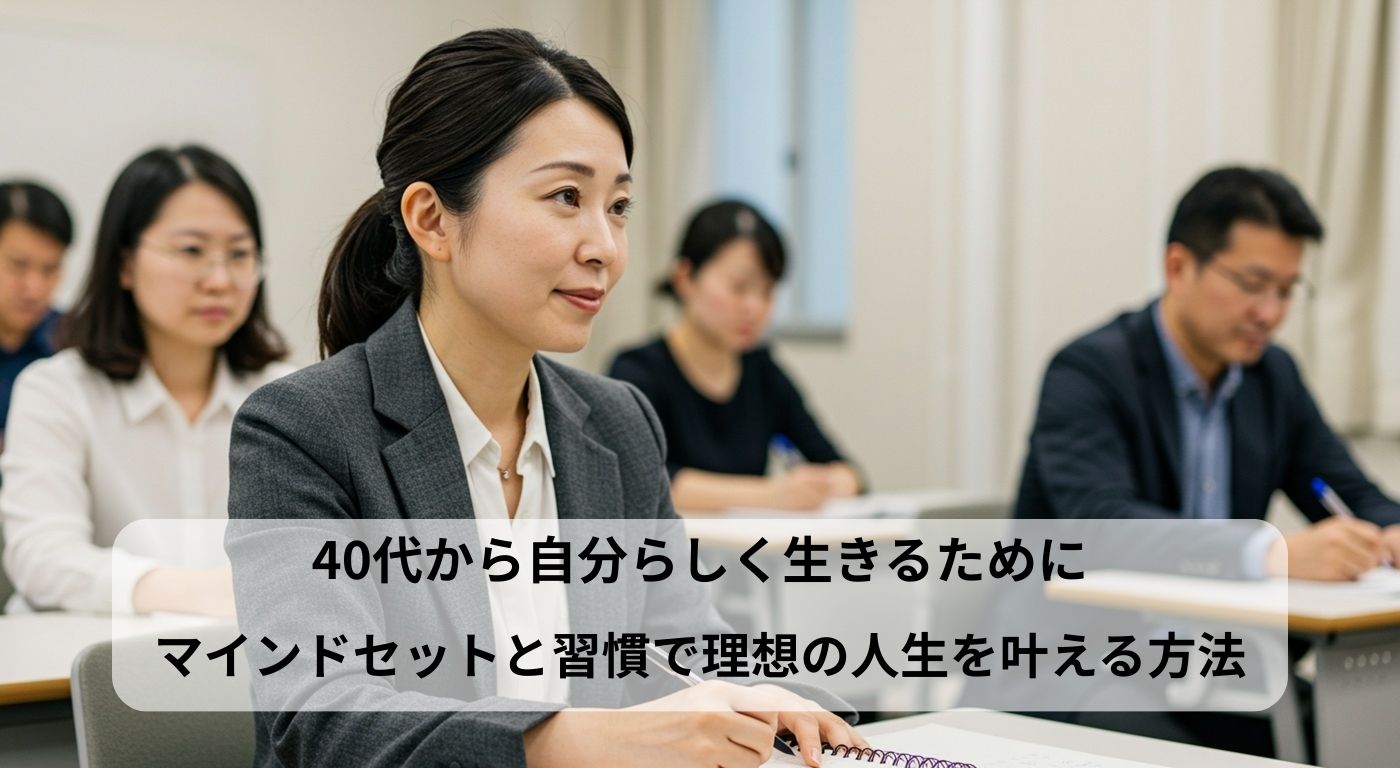40代から自分らしく生きるために｜マインドセットと習慣で理想の人生を叶える方法