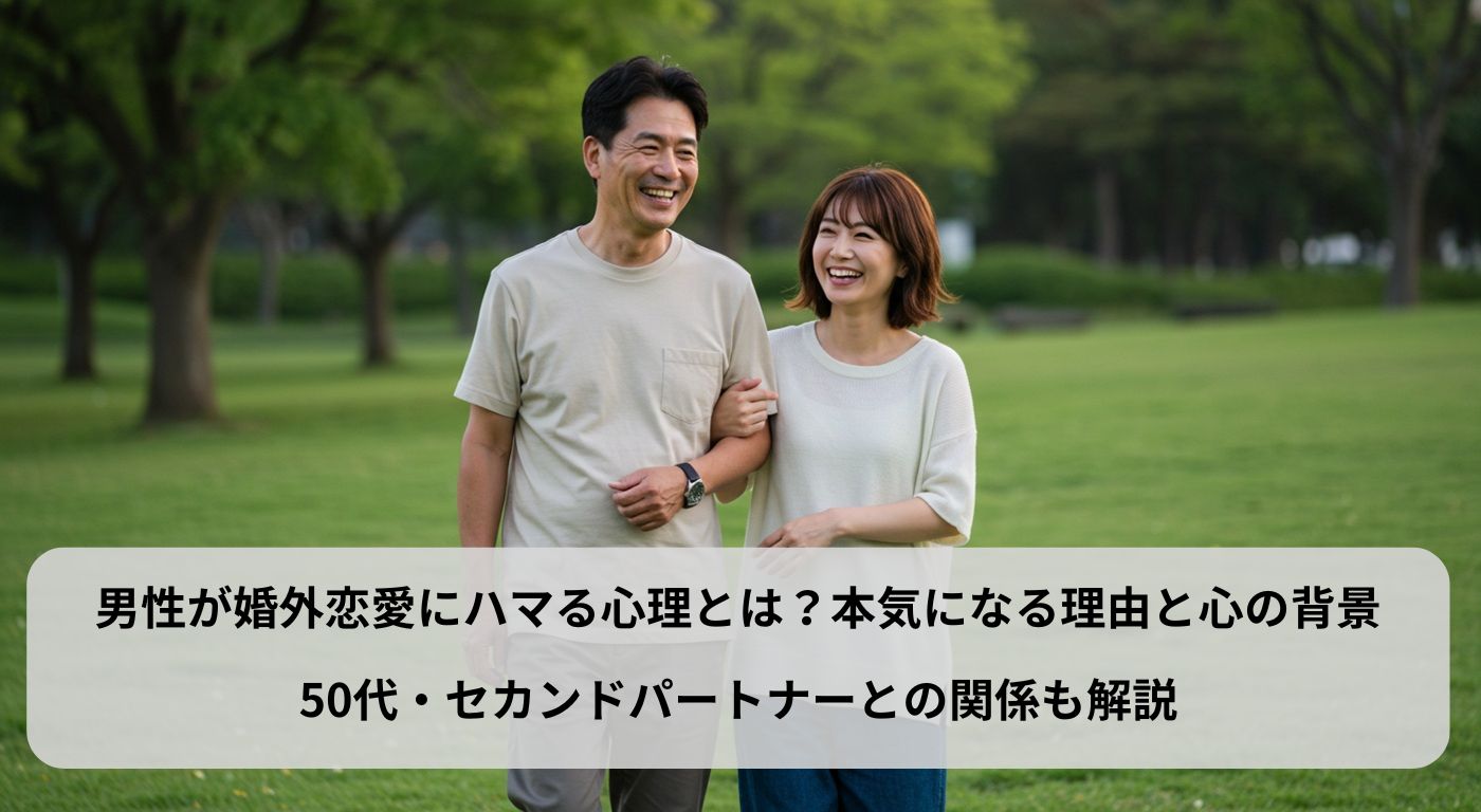 男性が婚外恋愛にハマる心理とは？本気になる理由と心の背景｜50代・セカンドパートナーとの関係も解説