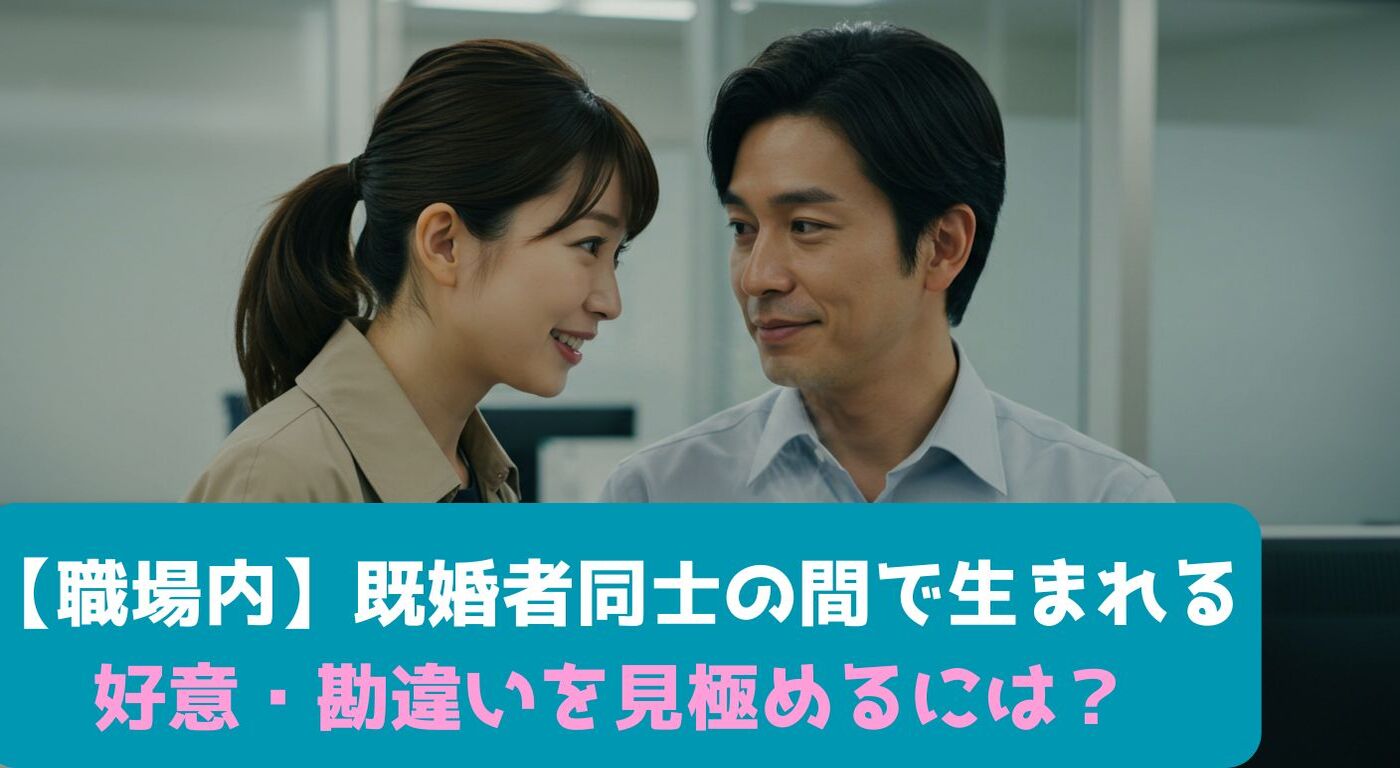 【職場内】既婚者同士の間で生まれる好意・勘違いを見極めるには？