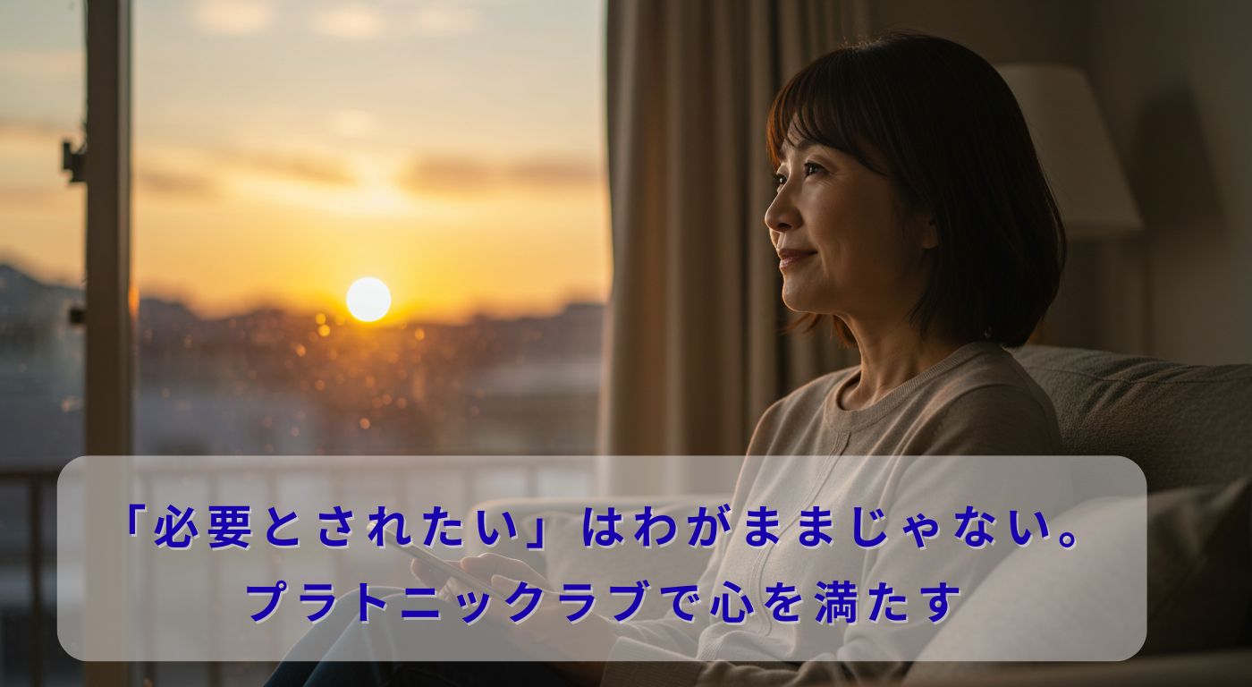 「必要とされたい」はわがままじゃない。プラトニックラブで心を満たす