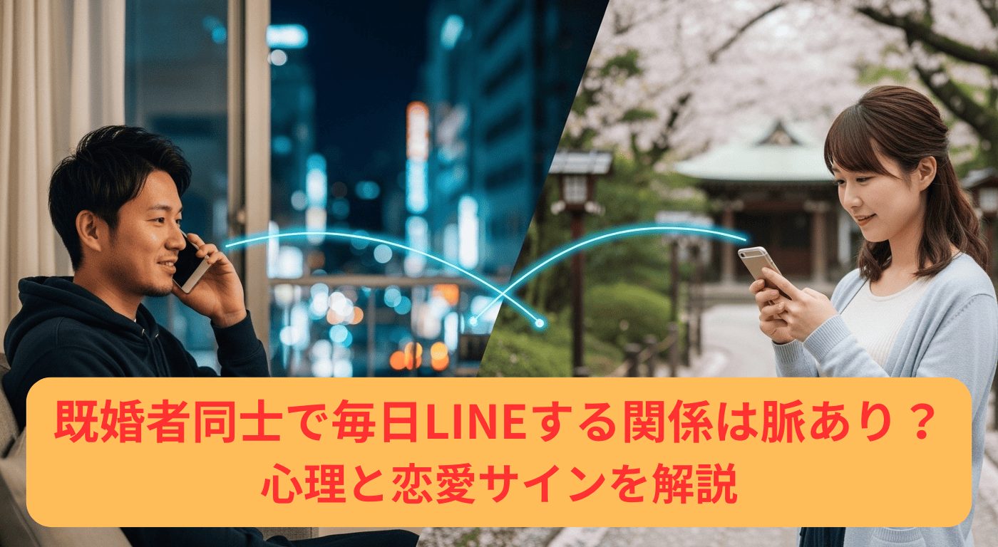 既婚者同士で毎日LINEする関係は脈あり？心理と恋愛サインを解説