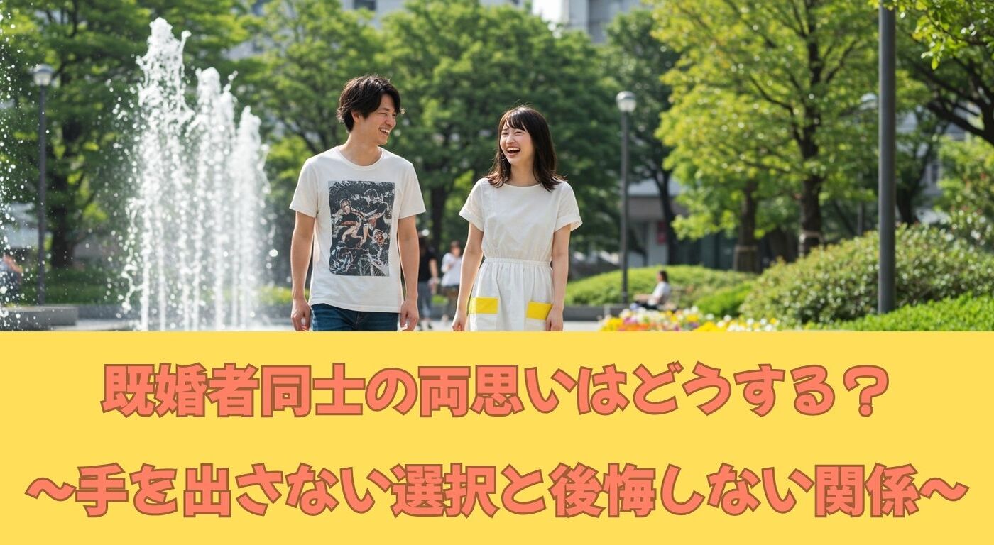 既婚者同士の両思いはどうする？手を出さない選択と後悔しない関係