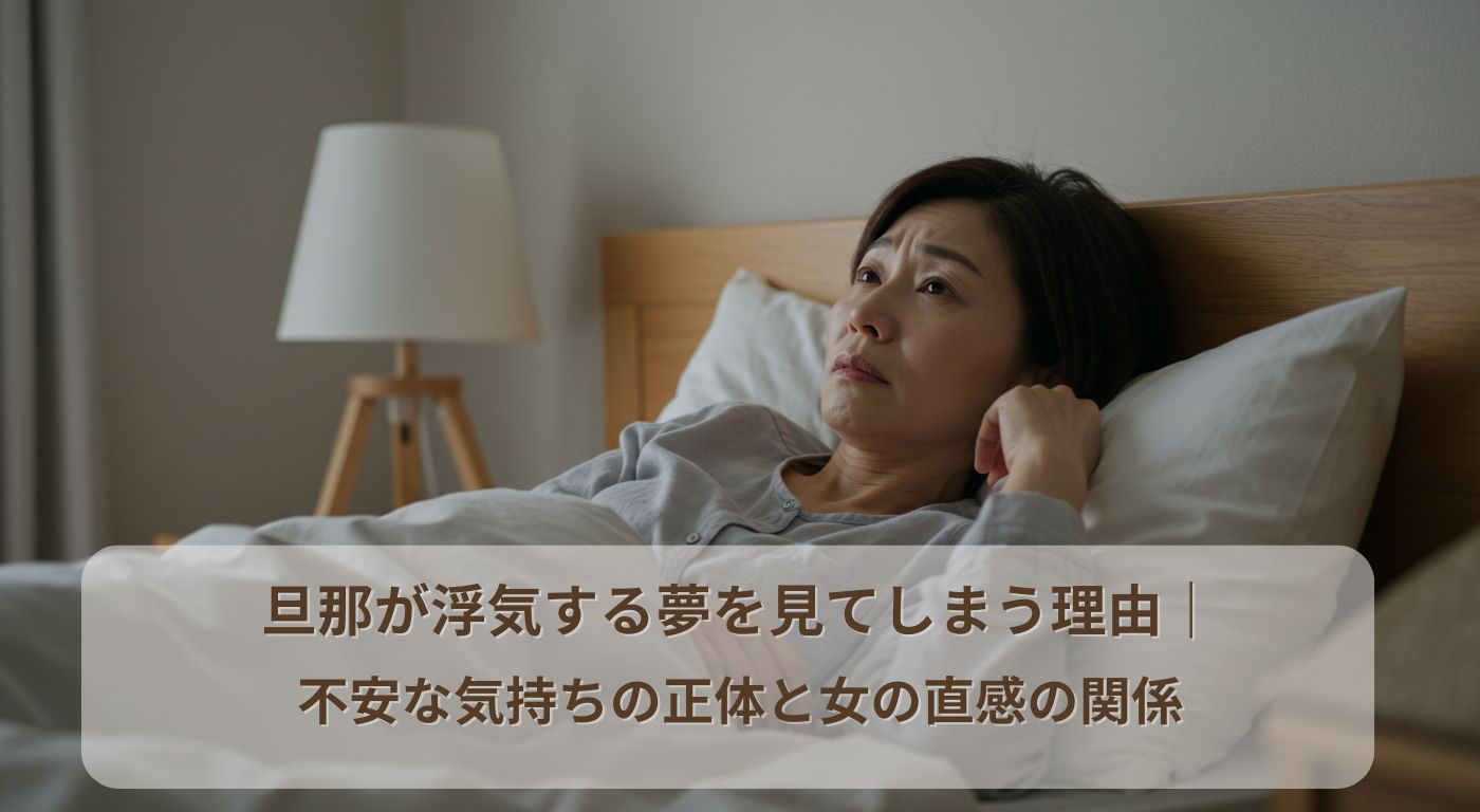 旦那が浮気する夢を見てしまう理由｜不安な気持ちの正体と女の直感の関係