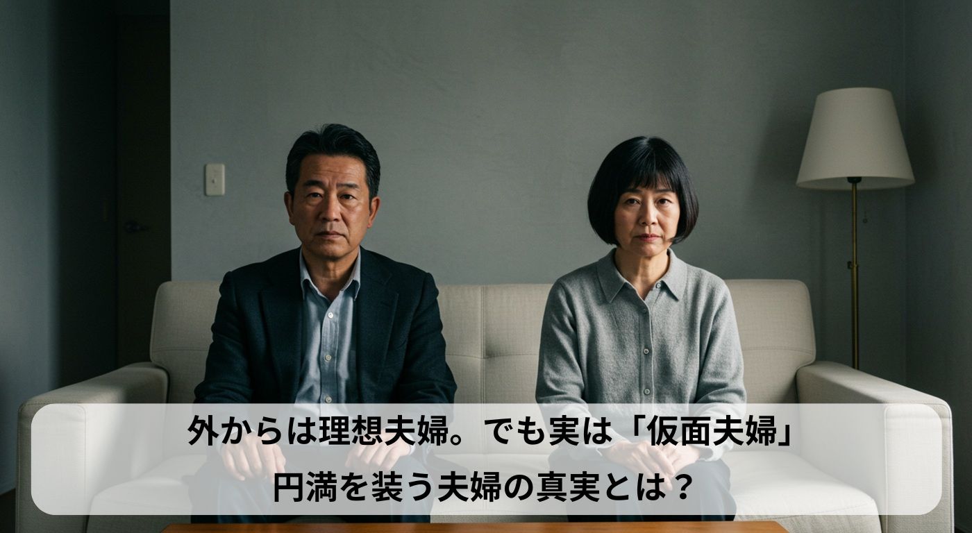外からは理想夫婦。でも実は「仮面夫婦」──円満を装う夫婦の真実とは？