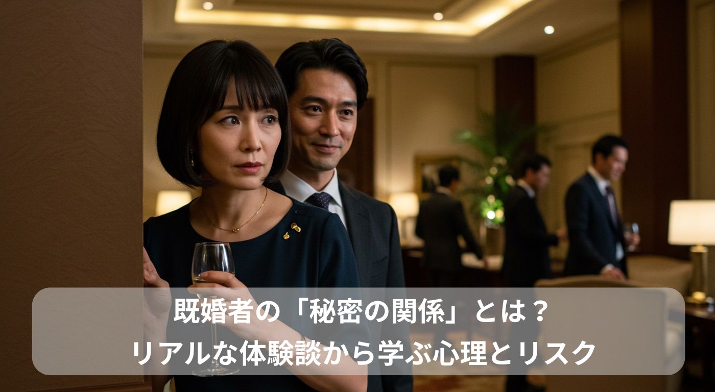 既婚者の「秘密の関係」とは？リアルな体験談から学ぶ心理とリスク