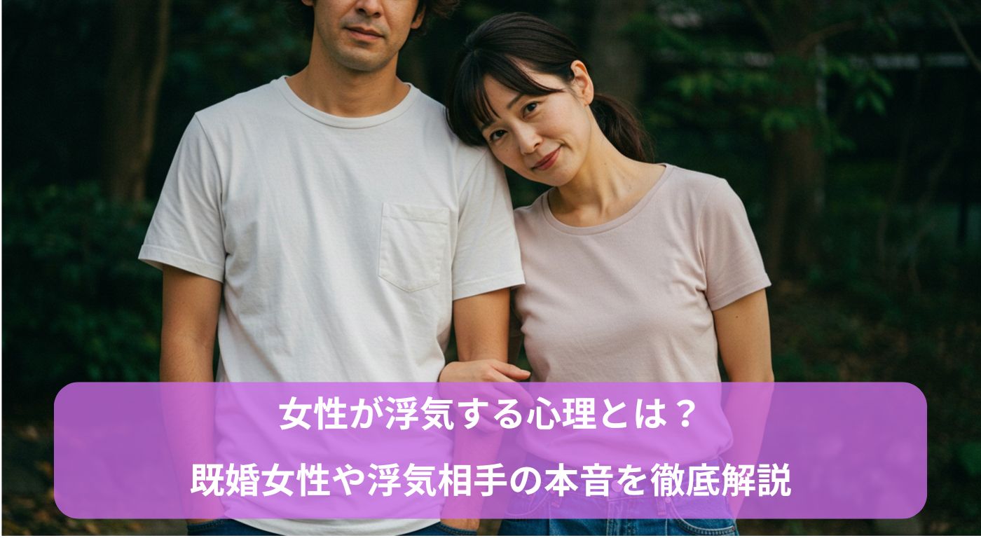 女性が浮気する心理とは？既婚女性や浮気相手の本音を徹底解説