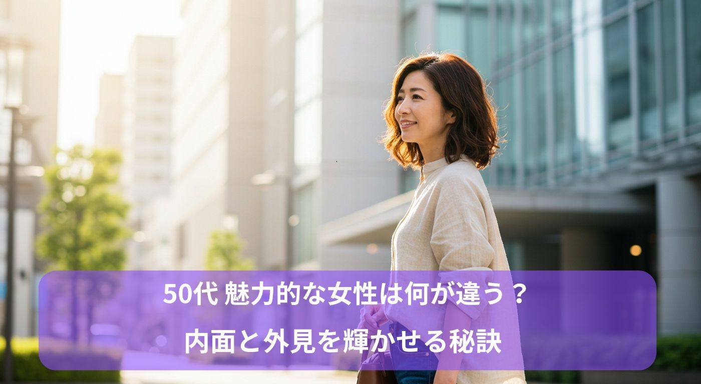 50代 魅力的な女性は何が違う？内面と外見を輝かせる秘訣
