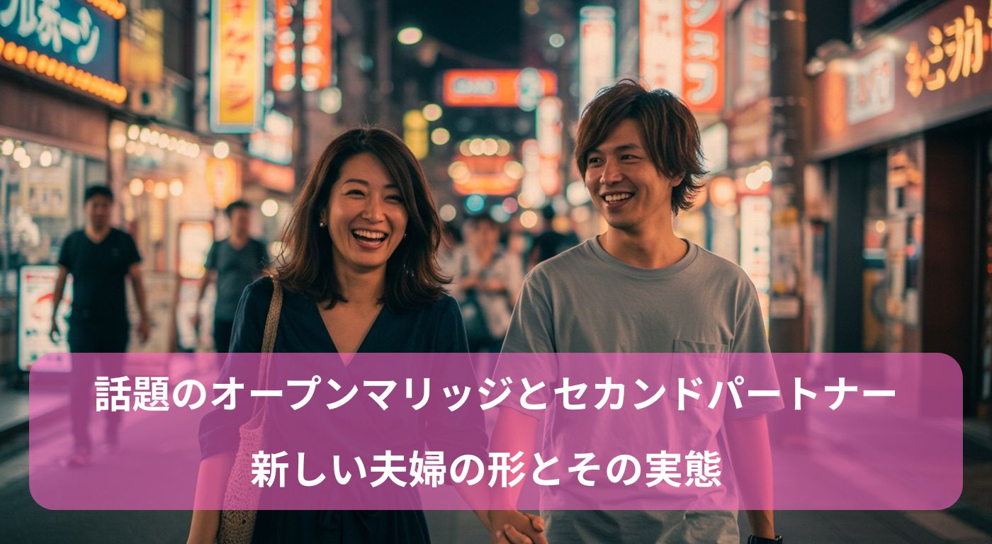 話題のオープンマリッジとセカンドパートナー｜新しい夫婦の形とその実態