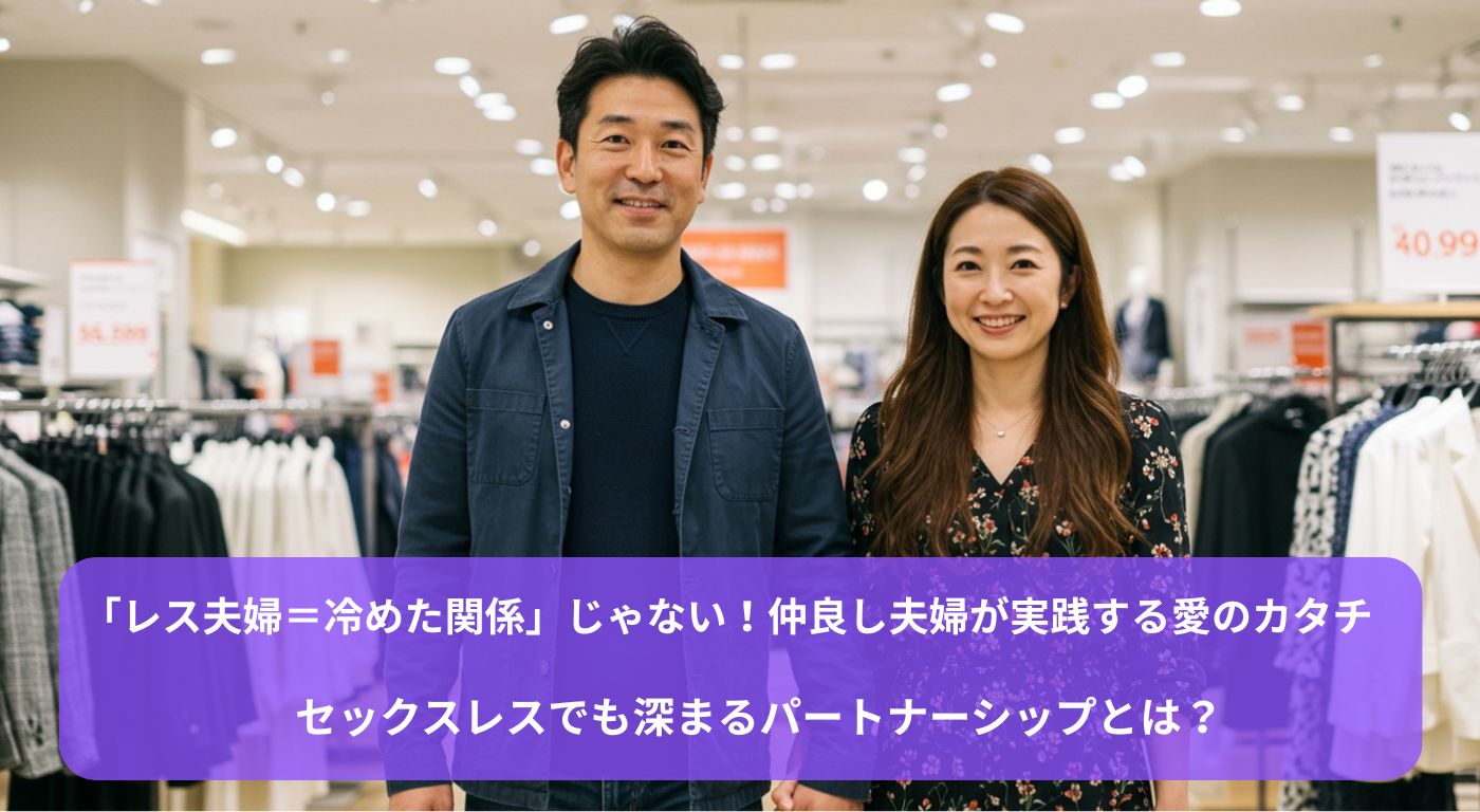 「レス夫婦＝冷めた関係」じゃない！仲良し夫婦が実践する愛のカタチ｜セックスレスでも深まるパートナーシップとは？