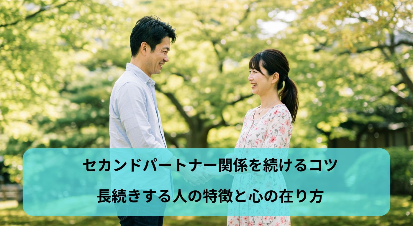 セカンドパートナー関係を続けるコツ｜長続きする人の特徴と心の在り方