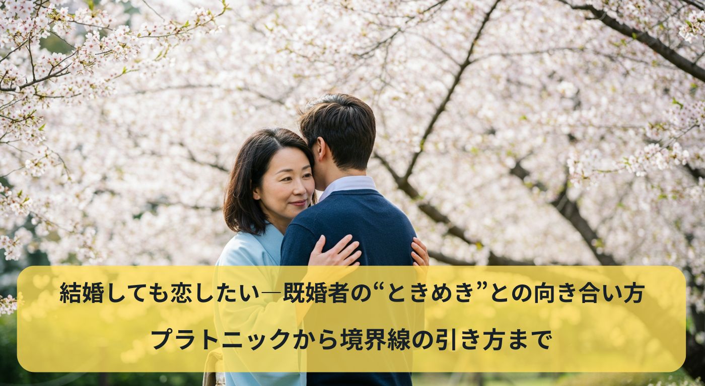 結婚しても恋したい―既婚者の“ときめき”との向き合い方｜プラトニックから境界線の引き方まで