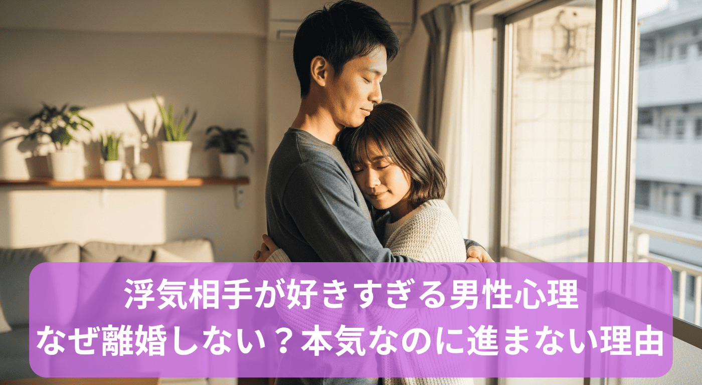 浮気相手が好きすぎる男性心理｜なぜ離婚しない？本気なのに進まない理由