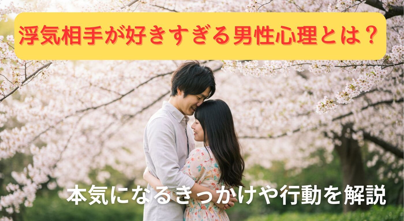浮気相手が好きすぎる男性心理とは？本気になるきっかけや行動を解説