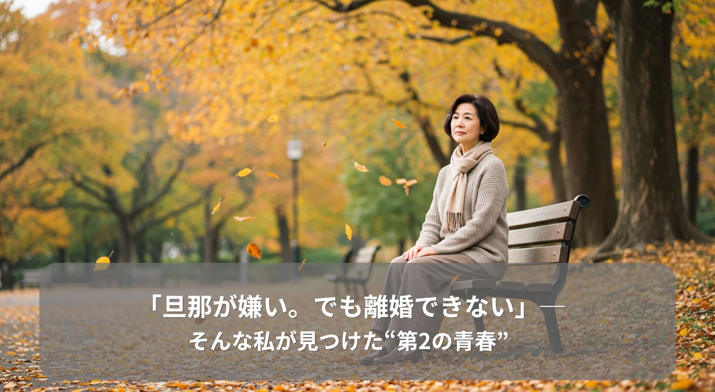 「旦那が嫌い。でも離婚できない」──そんな私が見つけた“第2の青春”