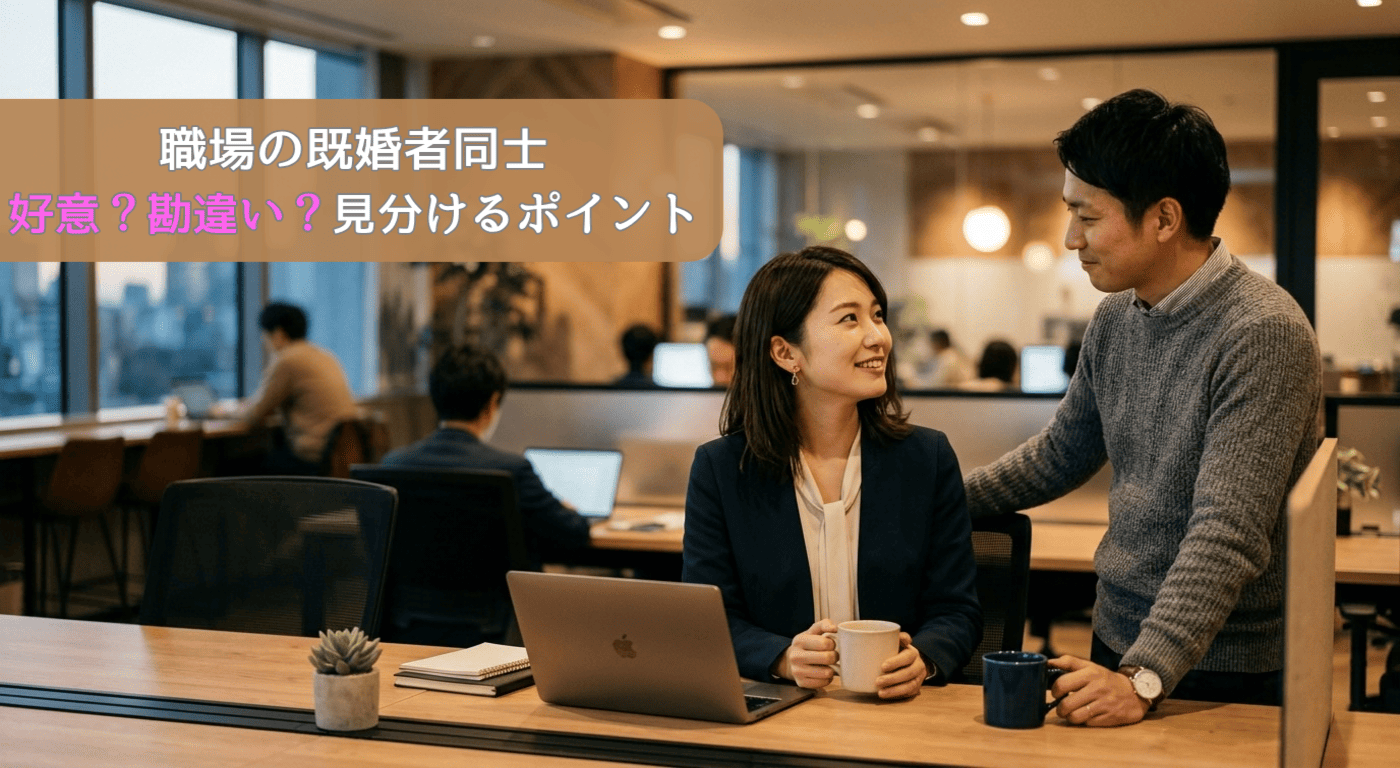 職場の既婚者同士、これって好意？勘違い？見分けるポイント