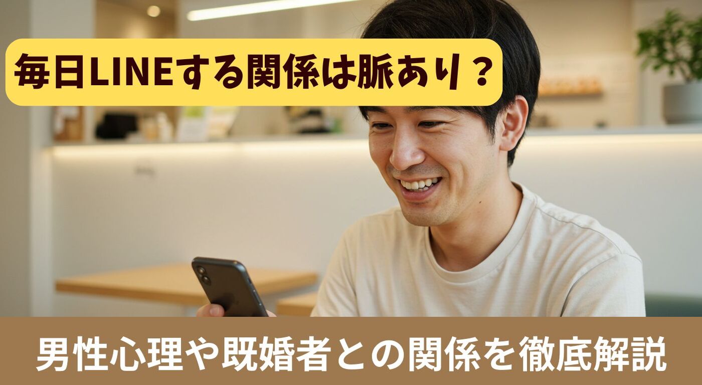 毎日LINEする関係は脈あり？男性心理や既婚者との関係を徹底解説