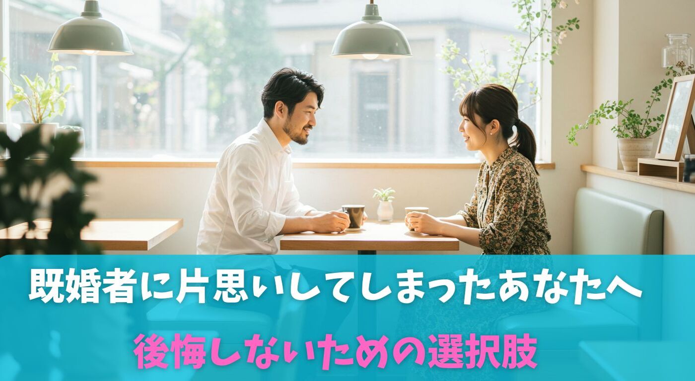 既婚者に片思いしてしまったあなたへ｜後悔しないための選択肢