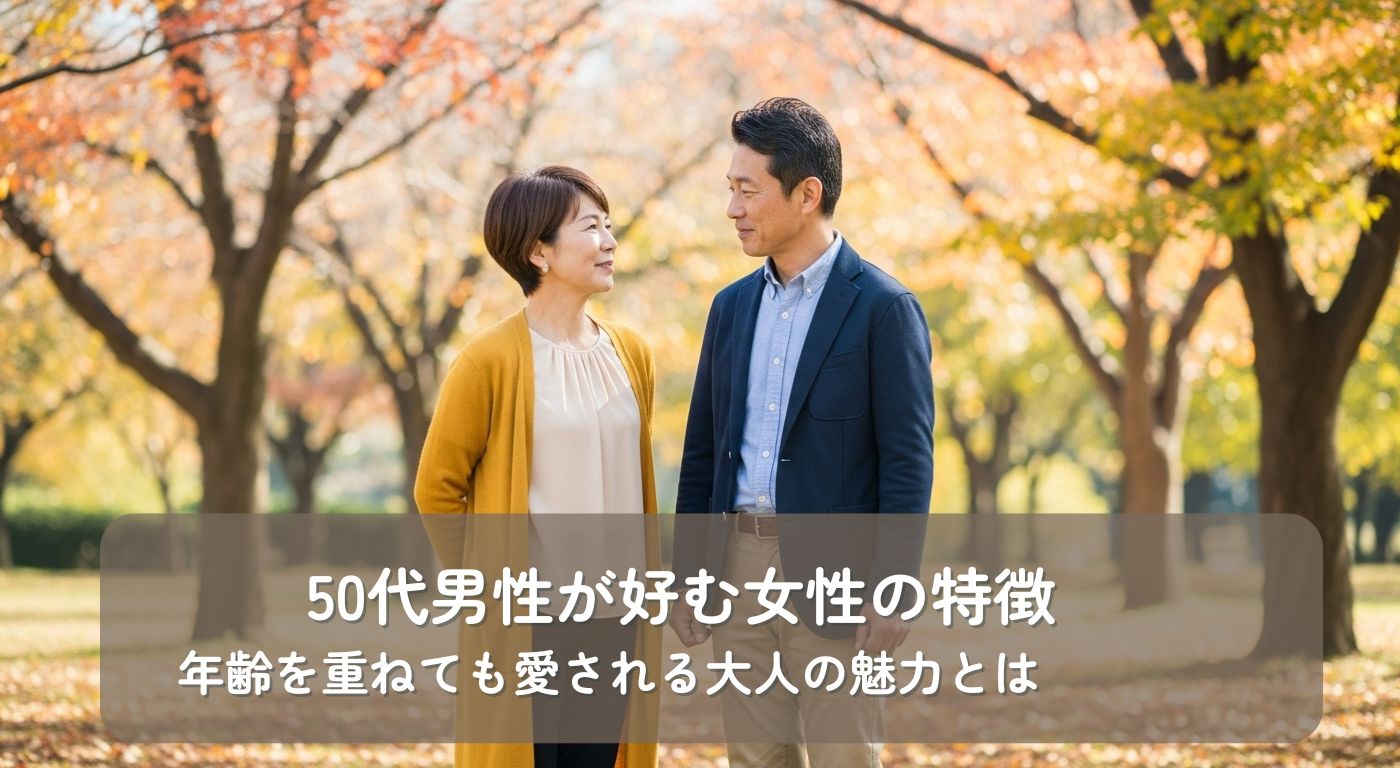 50代男性が好む女性の特徴｜年齢を重ねても愛される大人の魅力とは