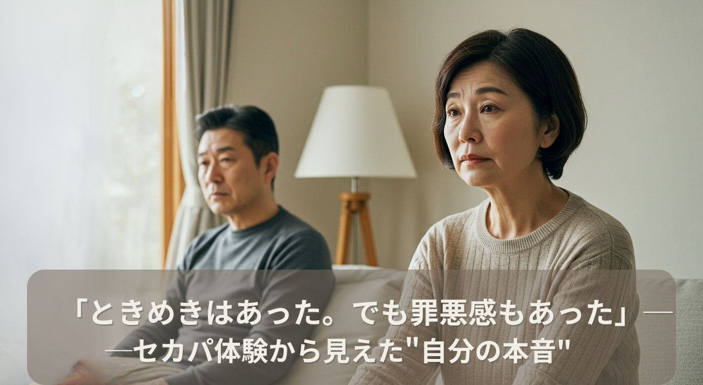 「ときめきはあった。でも罪悪感もあった」──セカパ体験から見えた”自分の本音”
