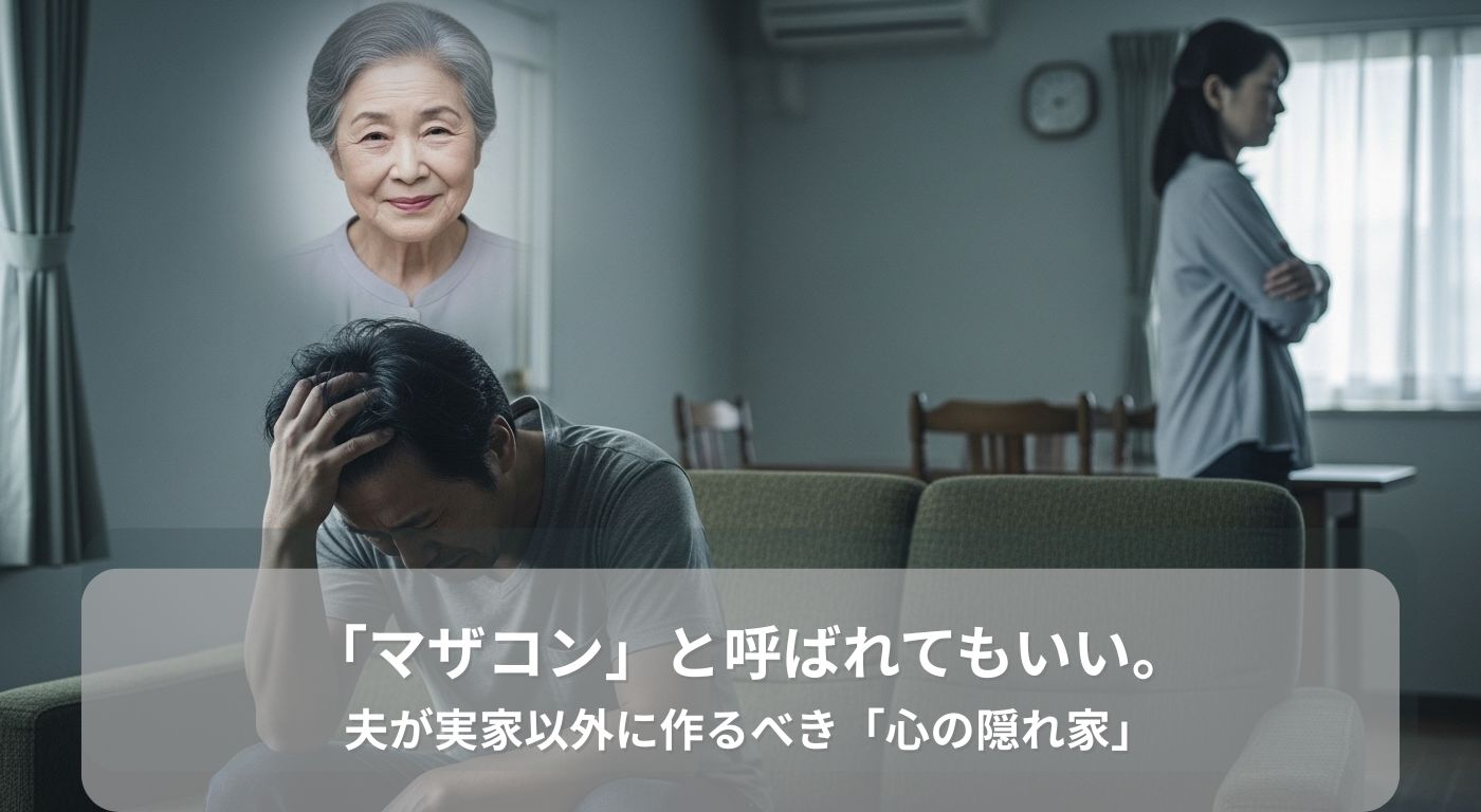 「マザコン」と呼ばれてもいい。夫が実家以外に作るべき「心の隠れ家」