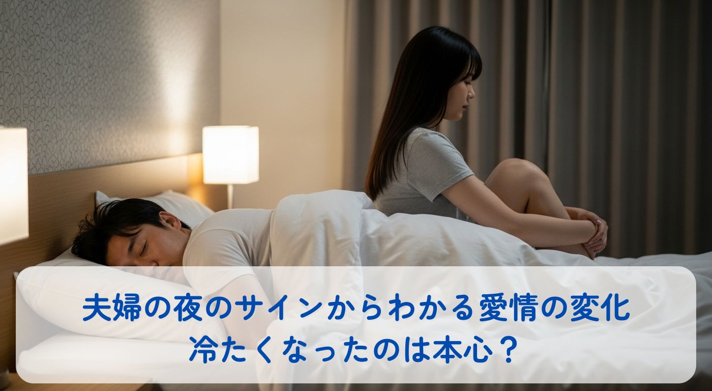 夫婦の夜のサインからわかる愛情の変化｜冷たくなったのは本心？