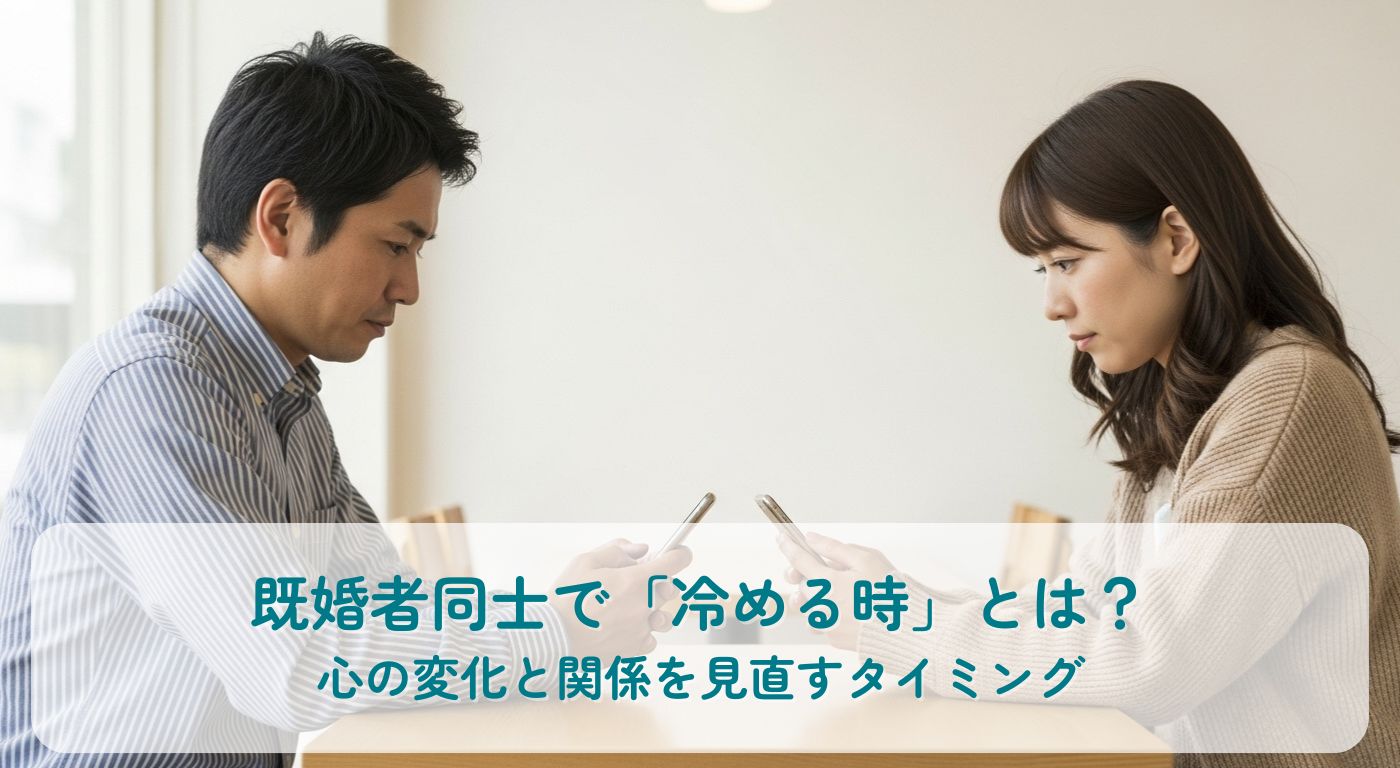既婚者同士で「冷める時」とは？心の変化と関係を見直すタイミング