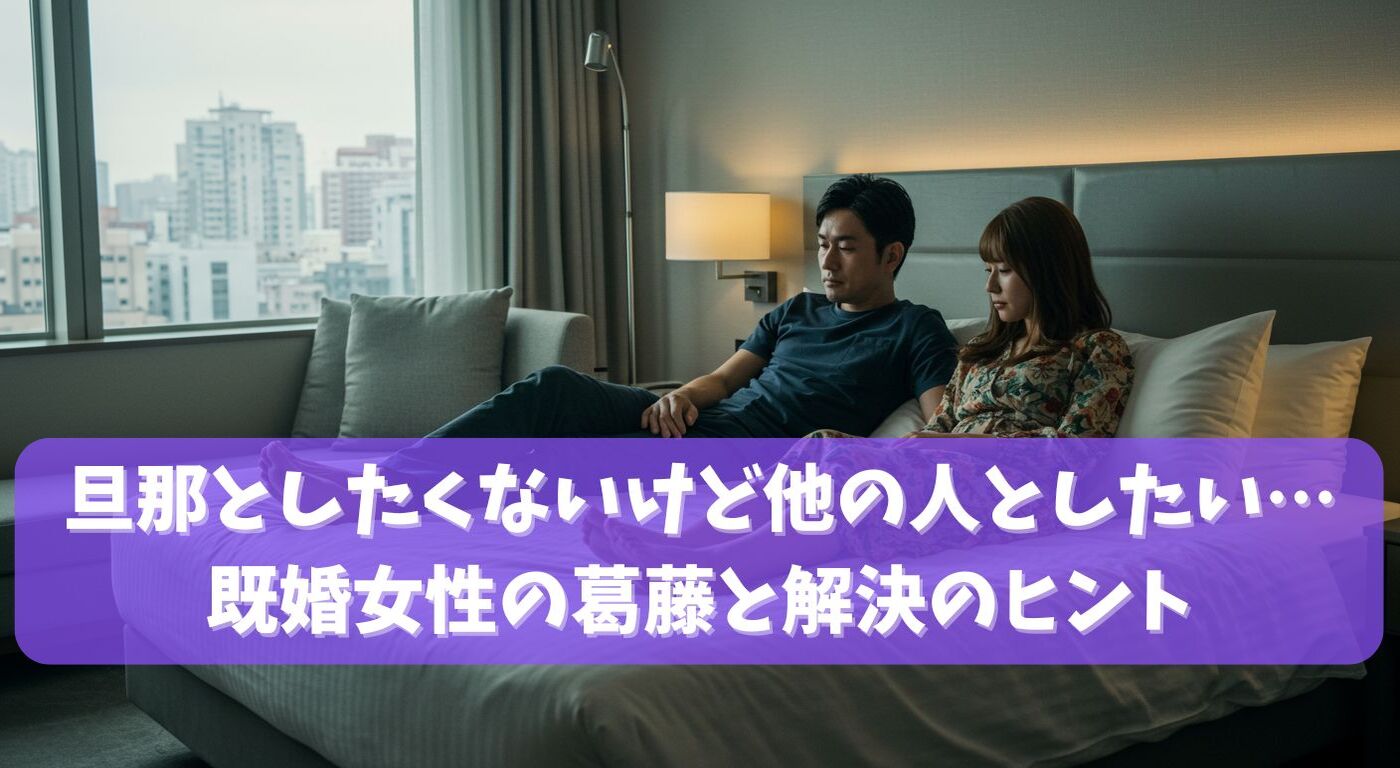 旦那としたくないけど他の人としたい…既婚女性の葛藤と解決のヒント