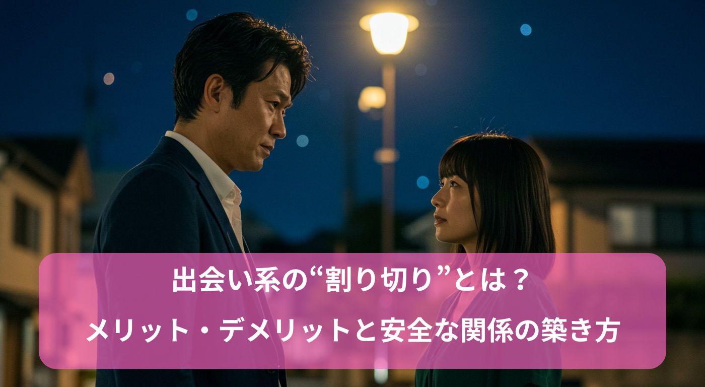 出会い系の“割り切り”とは？メリット・デメリットと安全な関係の築き方