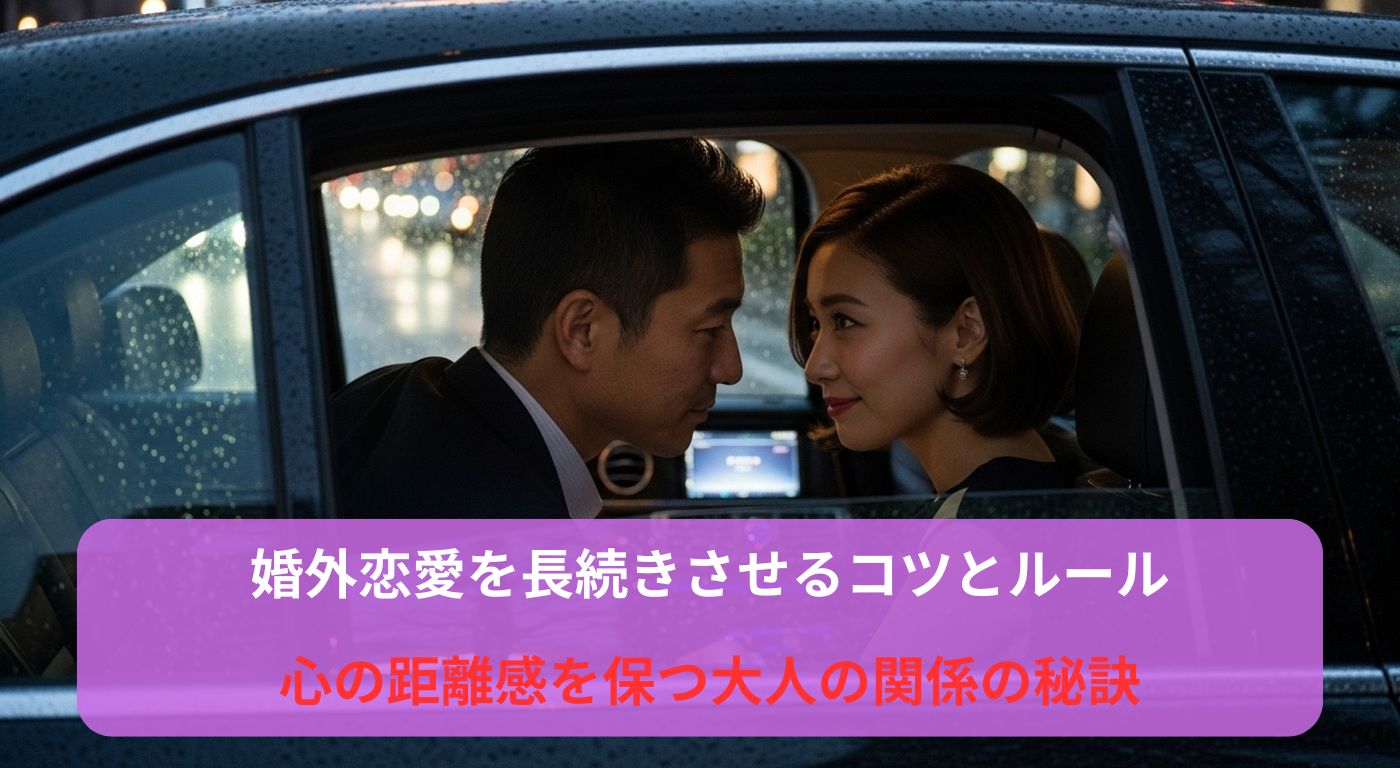婚外恋愛を長続きさせるコツとルール｜心の距離感を保つ大人の関係の秘訣