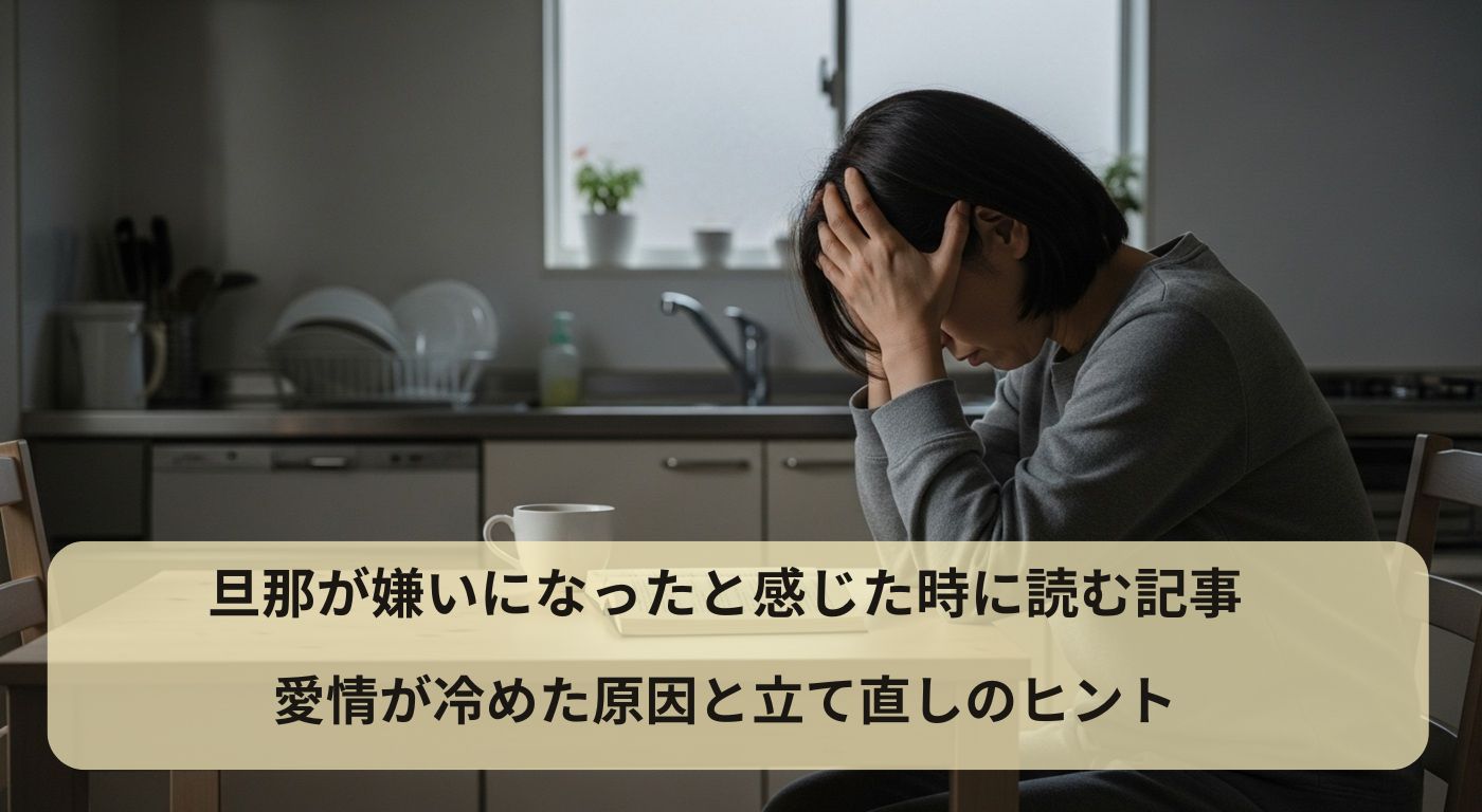 旦那が嫌いになったと感じた時に読む記事｜愛情が冷めた原因と立て直しのヒント